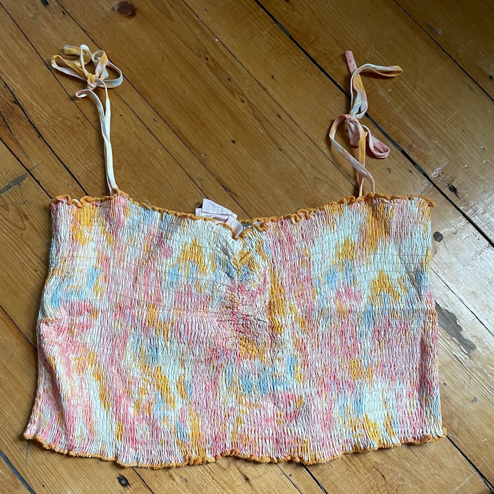Smocked crop top